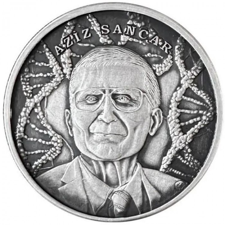 Prof. Dr. Aziz Sancar 2023 Darphane Hatıra Gümüş Para Sertifikalı