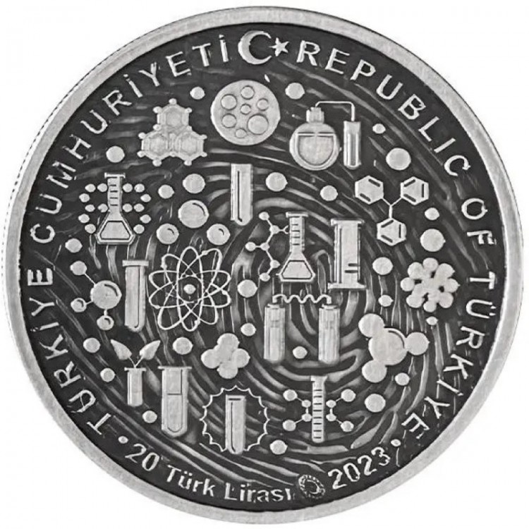 Prof. Dr. Aziz Sancar 2023 Darphane Hatıra Gümüş Para Sertifikalı