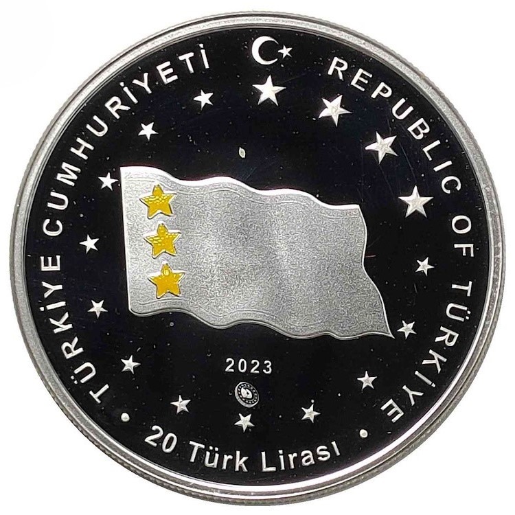 TÜRK DEVLETLERİ SERİSİ NO:3, AVRUPA HUN İMPARATORLUĞU 2022,  DARPHANE HATIRA GÜMÜŞ PARA, SERTİFİKALI