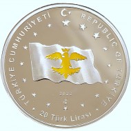 TÜRK DEVLETLERİ SERİSİ NO:3, AVRUPA HUN İMPARATORLUĞU 2022,  DARPHANE HATIRA GÜMÜŞ PARA, SERTİFİKALI