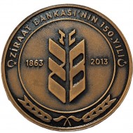 ZİRAAT BANKASI'NIN 150. YILI 2013, DARPHANE HATIRA BRONZ PARA, SERTİFİKALI ZİRAAT BANKASI'NIN 150. YILI 2013, DARPHANE HATIRA BRONZ PARA, SERTİFİKALI