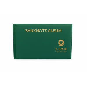 Lion 20 Sayfa Mini Kağıt Para Albümü, 40 Para Kapasiteli, YEŞİL RENK. Lion 20 Sayfa Mini Kağıt Para Albümü, 40 Para Kapasiteli, YEŞİL RENK.