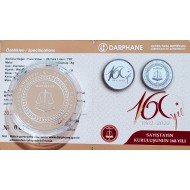 SAYIŞTAY'IN KURULUŞUNUN 160.YILI 2022, DARPHANE HATIRA GÜMÜŞ PARA, SERTİFİKALI SAYIŞTAY'IN KURULUŞUNUN 160.YILI 2022, DARPHANE HATIRA GÜMÜŞ PARA, SERTİFİKALI