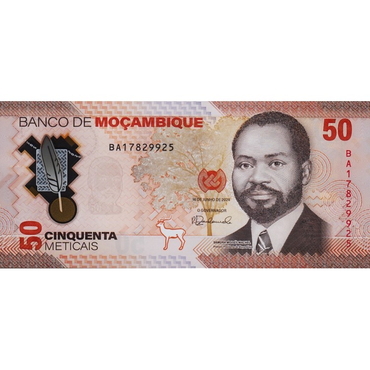 MOZAMBİK 50 METICAIS 2024 POLYMER Ön Yüz