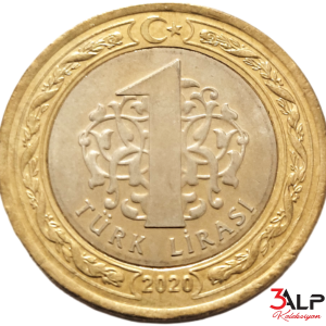 TBMM Açılışının 100. Yılı – 1 Lira 2020 Tedavül Hatıra Parası (ÇİL / UNC, Bi Metal)