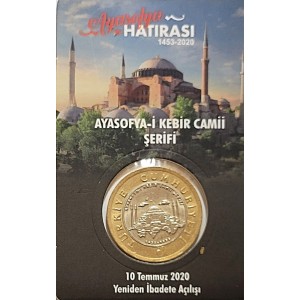 Ayasofya 1 TL 2020 Hatıra Parası – Açıklamalı Özel Kitinde