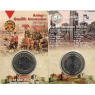 Antep’e Gazilik Unvanının Verilişinin 100. Yılı – 1 Lira 2021 Hatıra Para ve Kiti (ÇİL / UNC)