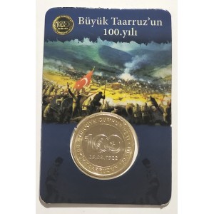Büyük Taarruz’un 100. Yılı – 1 Lira 2022 Hatıra Para ve Kiti (ÇİL / UNC)