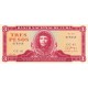 Küba 3 Pesos 1989 P#107b Kağıt Para