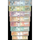 Moğolistan 1-5-10-20-50-100-500-1000 Tuğrik, 2014-2020, 8 Lİ Set, Çil, Eski Yabancı Kağıt Para