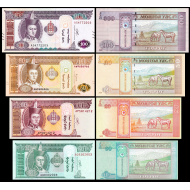 Moğolistan 10-20-50-100 Tuğrik, 2019-2020, 4 Lü Set, Çil, Eski Yabancı Kağıt Para
